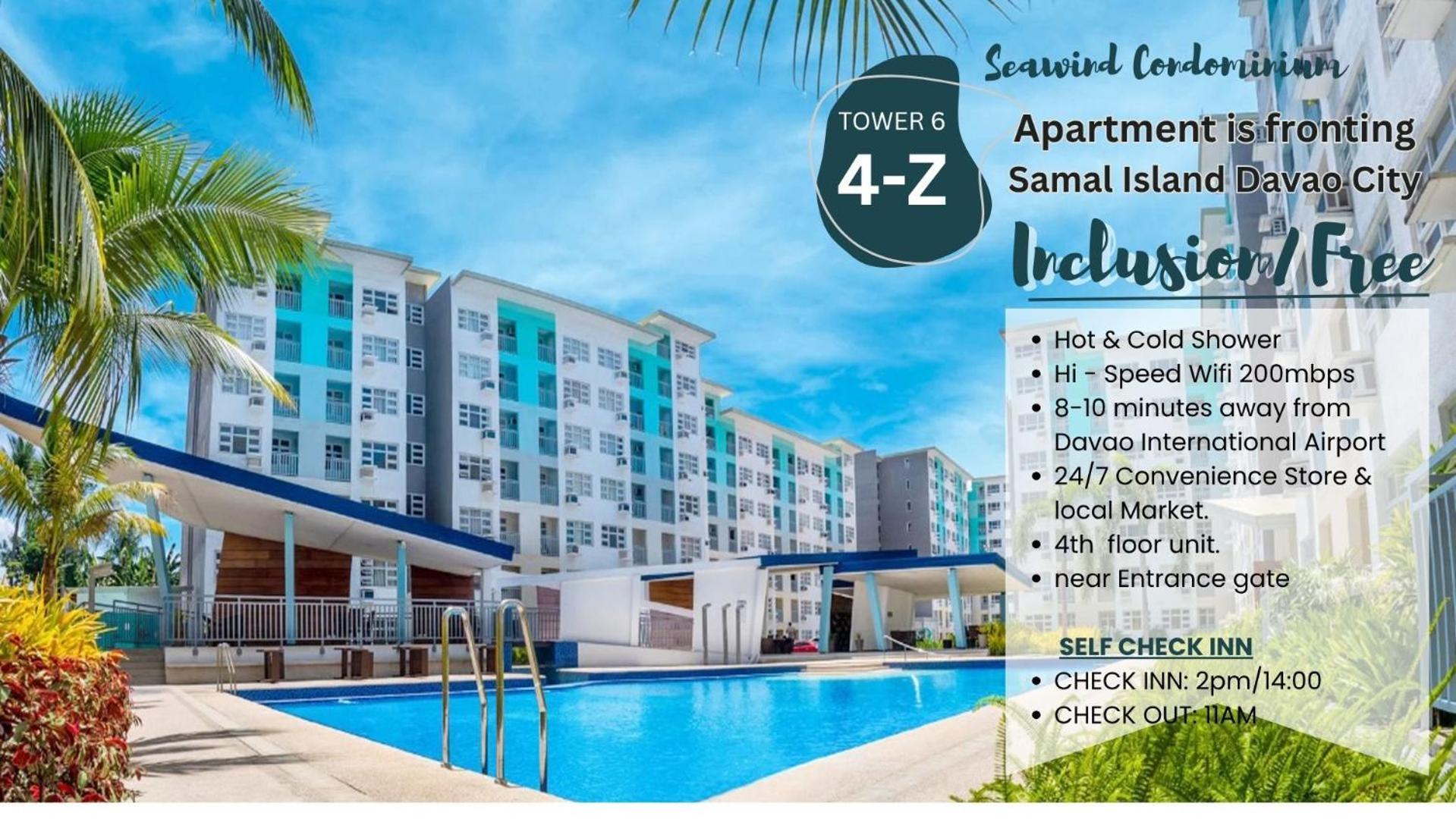 4Th Floor - Sea View Of Seawind Condominium Davao Bagian luar foto